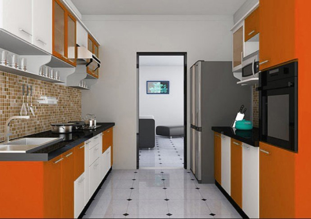 Parallel kitchen