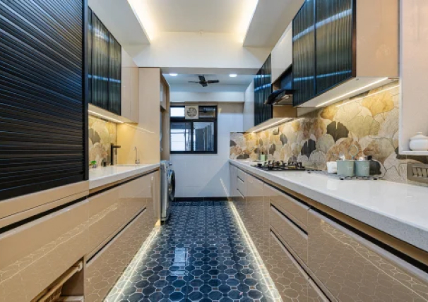 Parallel kitchen