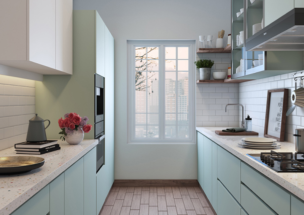 Parallel kitchen