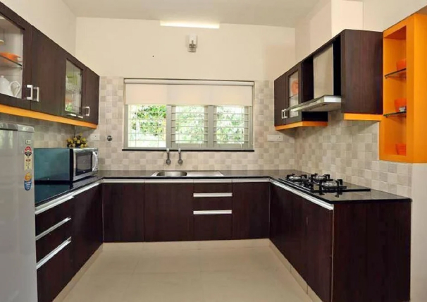 U shaped Modular kitchen